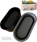 Bigger Oval Silicone Planter Mold, Oval Shape 7 x 3.3 Inch (L x H), Silicone Model for Concrete Flower Pots, DIY Succulent Plant Concrete Model, Concrete Pot Mold