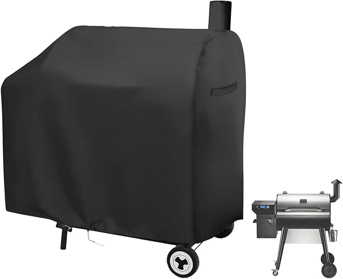 Charcoal Grills Cover for Z Grills 7002C2E Pellet Grill, Waterproof Outdoor Grill Cover BBQ Grill Cover Barbeque Grill Cover (Cover Only) - 48" L×26" W×48" H, Black
