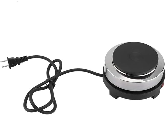 Joyzan Mini Hot Plate, 500W Small Electric Stove Portable Cooktop Heater Moka Pot Single Burner Temperature Control Heat Fast for Home Coffee Tea Water Kitchen Cooking Outdoor Camping Travel 110V
