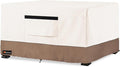 Fire Pit Cover Rectangular, Outdoor Heavy Duty 600D 100% Waterproof Tear-Resistant 42 Inch Fire Table Cover Rectangle, Patio Gas Fire Pit Table Covers, Beige 42" L x 24" W x 24" H