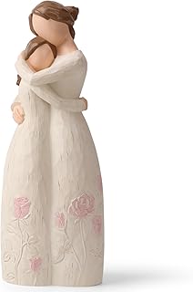 Gifts for Mom from Daughter - Sculpted Hand-Painted Mother and Daughter Figurines, Perfect for Birthday, Mother's Day, Thanksgiving and Christmas.