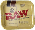 Raw Metal Rolling Tray Large 14 x 11 Inch