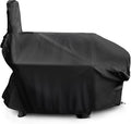 i COVER 66 Inch 600D Heavy Duty Water Proof Patio Outdoor Canvas Offset BBQ Barbecue Smoker Covers for Oklahoma Joe s Highland and Landmann Brinkmann Char-Broil Char-Griller