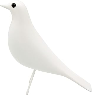 Mid Century Sculpture House Bird - Office Decor Desk Dove Ornament Arts Gift Replica (White)