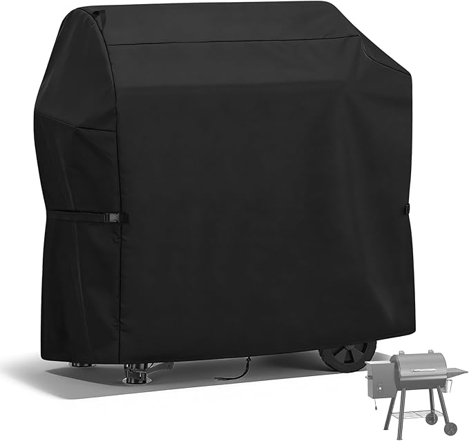 Charcoal Grills Cover for 440 SQ Wood Pellet Grill, Waterproof Outdoor Grill Cover BBQ Grill Cover Barbeque Grill Cover (Cover Only) - 45" L×25" W×35" H, Black