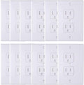 AUSTOR 12 Pack Baby Safety Electric Outlet Covers Baby Safety Self Closing Wall Socket Plugs Plate Alternate for Child Proofing