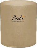 BALI OUTDOORS Round Fire Pit Cover Fire Column Cover Cylinder Fire Pit Cover, 24 Inch, Heavy Duty, Waterproof, Weather Resistant, Khaki
