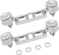 Double Burner Assembly WB16K10026 WB29K17 Double Stove Top Double Surface Burner Kit Replacement Compatible with General Electric Hot.point Gas Stove Range Assembly(2pack) by AMI PARTS