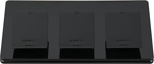 Lutron Caseta Smart Lighting Triple Pedestal for Pico Remotes, L-PED3-BL, Black