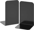 VFINE Bookends 1 Pair, Black Metal Book Ends, Heavy Bookends for Shelves, Book Stopper for Heavy Books, Book Organizer for Home Office School Supplies