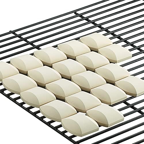 60-Pack Ceramic BBQ Briquettes for Gas Grill – Self-Cleaning Ceramic Briquettes - Heat Diffusers Reduce Flare-Ups for Outdoor Cooking, BBQ - Replacement for Lava Rocks - 06000Y by Mr. Bar-B-Q