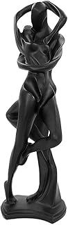 DreamsEden Romantic Couple Art Dancing Sculpture, Anniversary Wedding Statue Abstract Ornament Figurine Home & Office Decor (Passionate Embrace & Kiss)