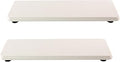 NiuYichee 2 Pcs Water Absorbing Stone Trays, Kitchen/Bathroom Sink Soap Dish, Diatomite Tray Used for Hand Soap & Cosmetic Bottles in The Modern Home, 3.15" W x 8.7" L, White
