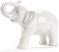 Abbott Collection Ceramic Elephant Figurine, White (Medium)