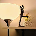 DreamsEden 6th Anniversary Wedding Gift, Jump Kissing Couple Sculpture Cast Iron, Handmade Romantic Statue for Wife Husband, Modern Home Decor Figurine
