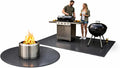 Fireproof Mat 2-Pack, Round & Rectangle Fire Pit and Grill Mat, 3-Layer Heat Resistant Deck Protector, Waterproof, Anti-Slip, for Patio, Grass & Outdoor Use (Round 48" & Rectangle 48" × 60")
