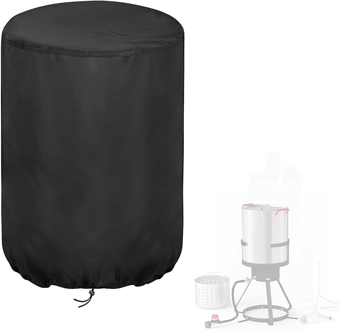 Outdoor Fryers Cover for Feasto 30QT Turkey Fryer, Waterproof Deep Fryer Cover for Outdoor Cooking - 20" W x 33" H