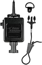 Gear Keeper CB Mic Keeper Retractable Microphone Holder - Features Heavy-Duty Snap Clip Mount, Adjustable Mic Lanyard and Hardware Mounting Kit