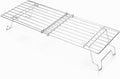 15.3"-22.1" Adjustable Foldable Universal Stainless Steel Grill Warming Rack - Fits Gas/Pellet/Griddle/Smoker Grills, Compatible with Weber, Traeger, Pit Boss Hot Series
