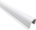 Electriduct 3" Plastic Flanged Wire Guard Cable Raceway - (1 x 3FT Stick = 3 Feet) - White