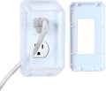 EUDEMON Baby Safety Electrical Outlet Cover Box Childproof Large Plug Cover for Babyproofing Outlets Easy to Install & Use (1 Pack,Transparent)