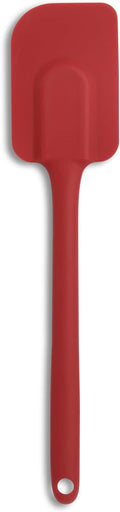 Mrs. Anderson’s Baking Silicone Spatula, Flexible And Nonstick, One-Piece Design, Red, For Mixing, Folding, Scraping, Baking, And Cooking