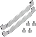 Griddle Spatula Holder, 6.5-10.2 Inch Adjustable Stainless Steel Grill Tool Hold Rack for Blackstone, Camp Chef, Royal Gourmet(2 Pack/Silver)