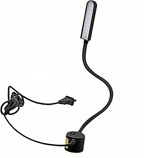30 LED Sewing Machine Light with Super Strong Magnetic Base -Fully Flexible Silicone Neck Task Lamp for Craft Tables,Drill Press,Desk,Workbench,Lathe & Music Stand - Eye Caring,No Flicker,Durable
