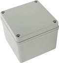 125 x 125 x 100mm Junction Box Electrical Project Case Square IP65 Waterproof ABS DIY Power Outdoor Enclosure Gray (5 x 5 x 4 inches)