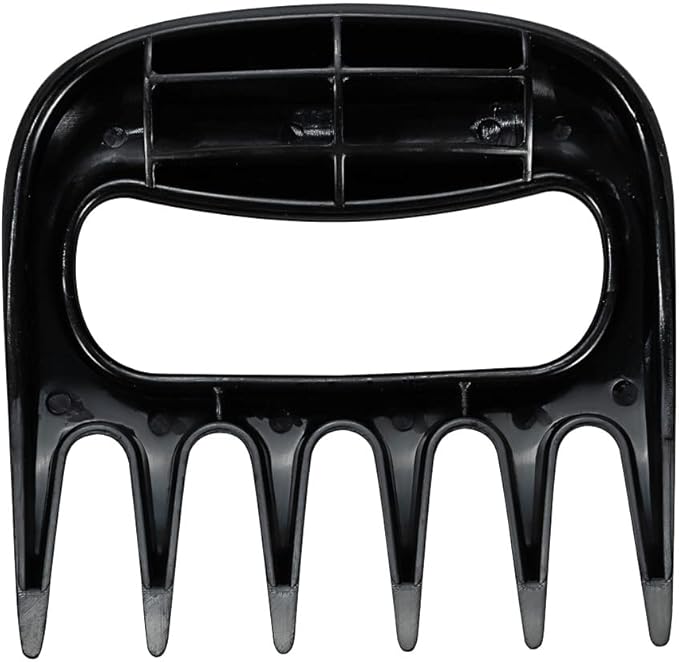 Restaurantware Met Lux 4.5 x 4.1 Inch Meat Claws 2 Meat Shredders - Sharp Blades With Handle Black Plastic Bear Claws Durable For Shredding Pork Chicken or Turkey