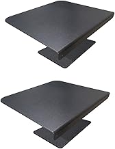 Steel Monitor Mount Reinforcement Plate Fits Most Monitor Desk Mount，for Fragile Tabletop Protection(Black, 2 Pack)