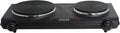 IMUSA Double Electric Hot Plate, Black