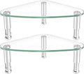 Hemudu 2 Pack Computer Monitor Riser | Triangle Desktop Universal Corner Stand for Computer Monitor & Laptop HD01T-203