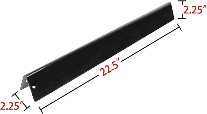 Hongso 7536 Flavorizer Bars 22.5" Replacement for Weber Spirit 300 Series (with Side-Mounted Control Panel) Genesis Silver Gold Platinum B C, Spirit 700, Weber 900, Porcelain Steel Flavor Bars 7537