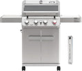 Monument Grills 4 Burner Propane Gas Grill, Stainless Steel Outdoor Patio Barbecue Grill with Smoker Box, with Broil Zone Fast Heating, Knob Control, and Easy Cleanup, M410MBZ