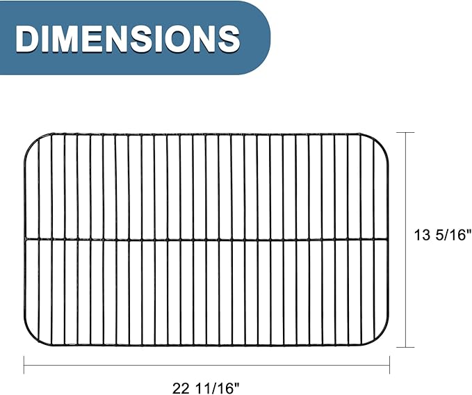 Adviace Grill Parts for Expert Grill XG10-101-002-02 3 Burner Gas Grill, Cooking Grid Grate for 3 Burner Walmart Expert Grill Model XG10-101-002-02 GBC2016WRS