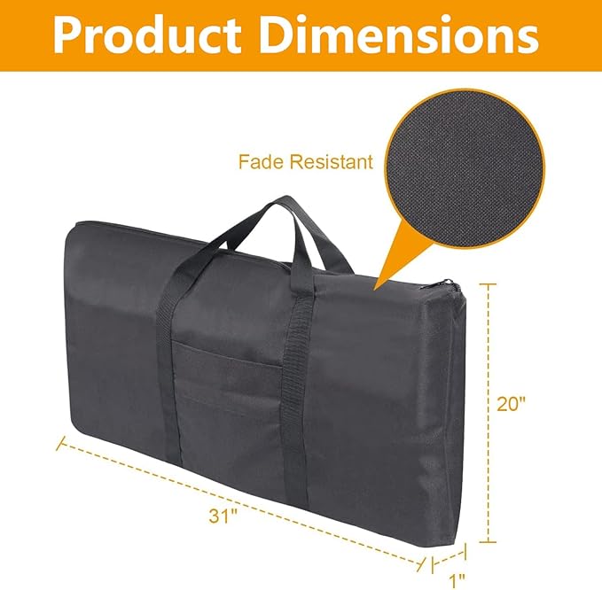 AJinTeby Griddle Bag for Camp Chef Flat Top Griddle SG100, SG60, FG32, Camping Accessories for Camp Chef Griddle 3 Burner Cookers, Heavy Duty 600D Waterproof Dustproof Carry Bag