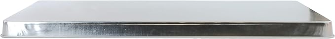 Reston Lloyd Rectangular Burner Cover, Steel, Set of 2, Stainless Look
