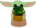 Silver Buffalo Star Wars: The Mandalorian Baby Yoda The Child Grogu 4-Inch Ceramic Mini Planter with Artificial Succulent