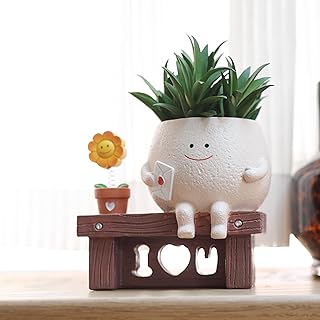 Sunflower Planter Pot with Drainage Hole Cute Plant Pots for Succulents Plants Live Unique Flower Pots for Indoor Outdoor Use