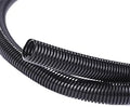 Alex Tech 25ft - 1/4 inch Split Wire Loom Tubing - Black
