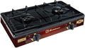 Koblenz PFK-200A 2 Burner Propane Stove, 8,000 BTU Portable Cooktop, Porcelain Cover, Manual Ignition, LP Gas, Camping Stoves for Outdoor, Tailgating, Cookouts, Bronze