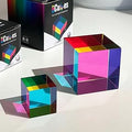 CMY Cubes Original (50mm) - Cyan, Magenta & Yellow Cube - Optical Color Cube - Teaches Subtractive Color Mixing for Ages 15+, Educational, Scientific, Physics & Kinetic Art Desk Object, STEAM