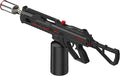 Propane Torch Gun with One-Touch Max Fire, Kitchen Blow Torch for Sous Vide Searing Steak, Grill, Charcoal Starter, Campfire(Propane Tank Not Included) Black and Red