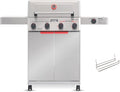 Monument Grills 4+1 Burner Stainless Steel 525 sq.in Propane M2 Gas Grill, 49,000 BTU, 500°F in 5 Mins, Outdoor Patio Grill with Broil Zone, 1 Side Burner, Foldable Side Shelf, with Paper Towel Rack
