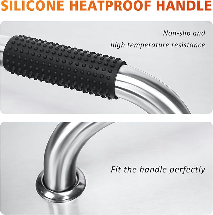 Fire Pit Lid for Solo Stove Bonfire 2.0-19.5" Stainless Steel Fire Pit Lid Cover with Heat-Resistant Handles, for Solo Stove Bonfire Accessories, Camping for Other 19.5" Firepit