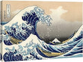 Wieco Art Canvas Prints Wall Art Ocean Beach Picture Paintings for Home Office Decorations Wall Decor Great Wave of Kanagawa Katsushika Hokusai Modern Stretched and Framed Landscape Sea Artwork