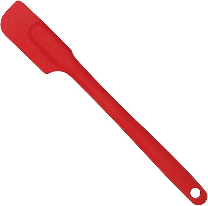 Mrs. Anderson's Baking Slim Spatula, Heat-Resistant Flexible Nonstick Silicone, 10-Inches, Cherry