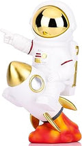 XMGZQ Artemis 2,Astronaut Rocket Figurines and Sculptures,Astronaut Figurine Space Themed Bedroom Decor,Desktop Decor,Shelf Decor,Gifts for Space Lovers,the Astronaut Jin Figurines,Space Decor Gifts