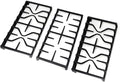 Criditpid WB31X27151 Side Grate & WB31X27150 Center Grate Kit Replacement Parts for GE Stoves, General Electric Gas Range Burner Grate for JGBS66REKSS JGB735SPSS JGBS86SPSS, 2+1 Pack.